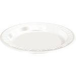 Dart® Concorde® Non-Laminated Foam Plastic Plate, White, 9in